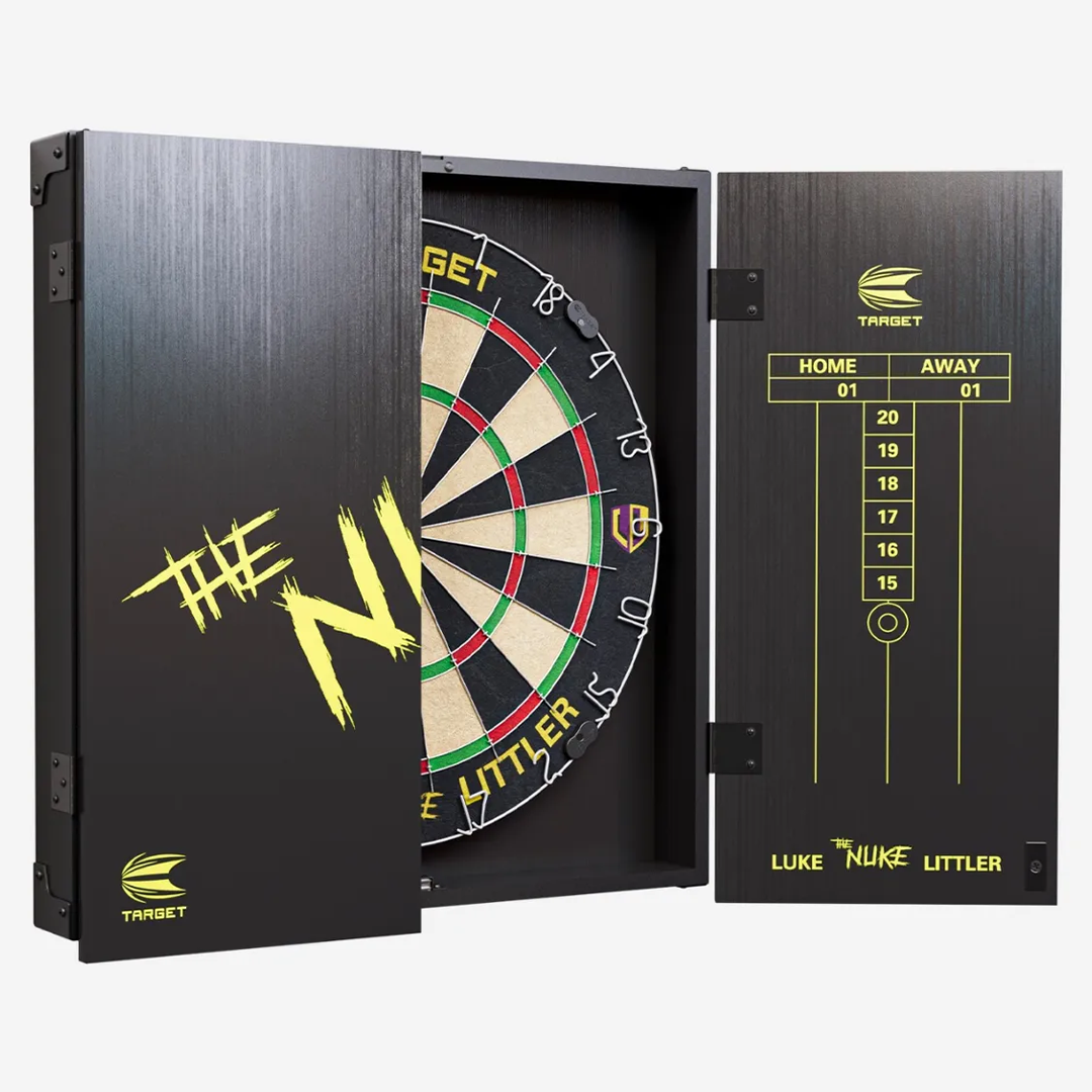 Luke Littler Cabinet and Dartboard Set