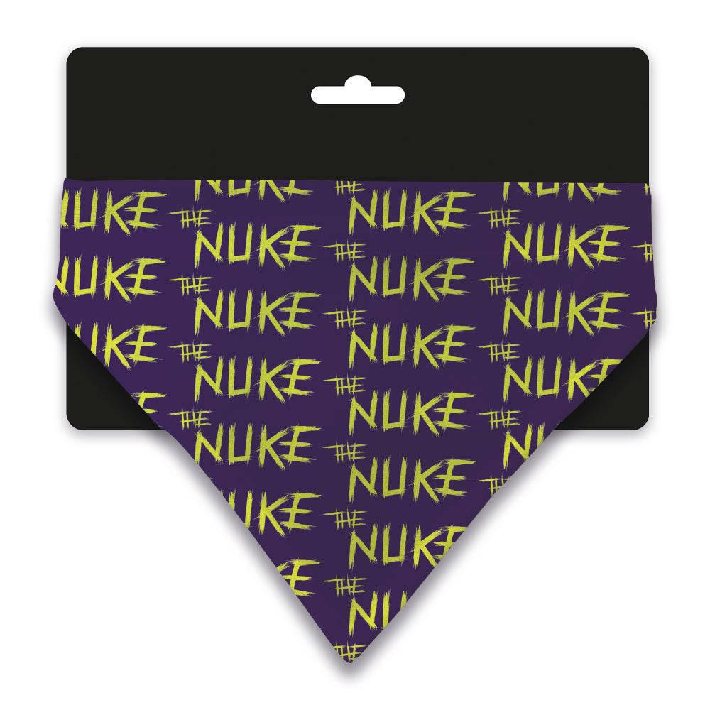 Nuke Purple Repeat Pet Bandana