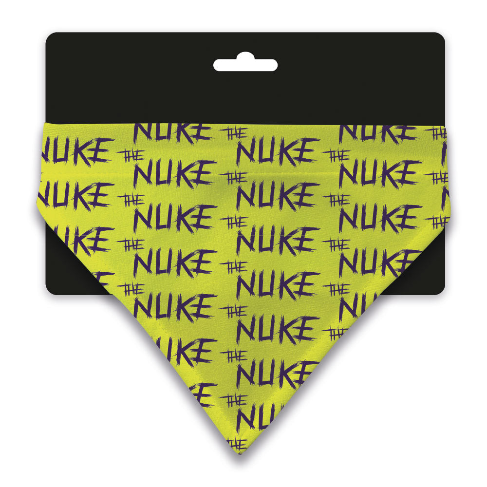 Nuke Yellow Repeat Pet Bandana