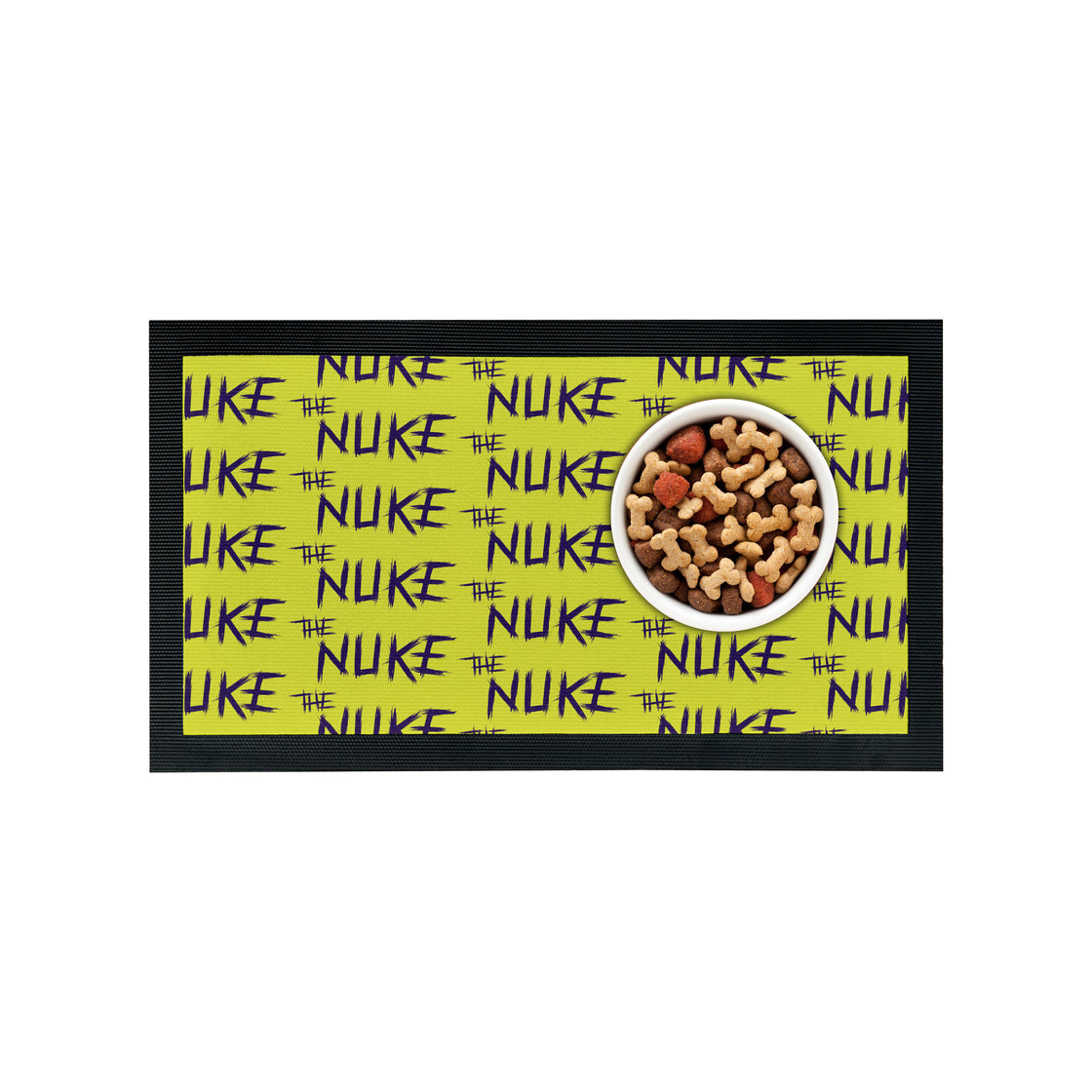 Nuke Yellow Repeat Pet Feeding Mat